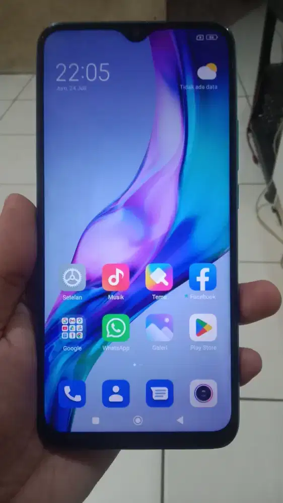 Xiaomi redmi 9 4G 3/32 layar 6.5 inchi super mulus