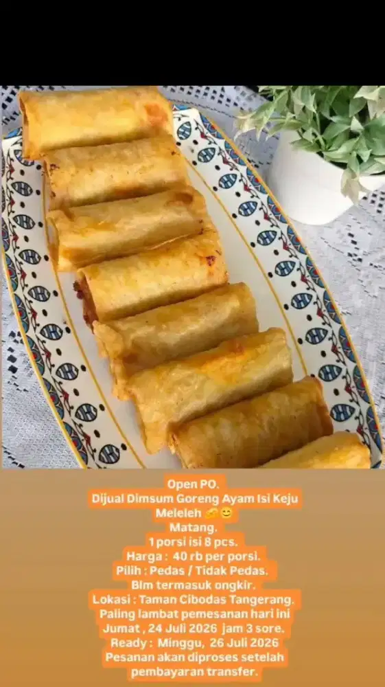Dimsum Goreng Keju Meleleh