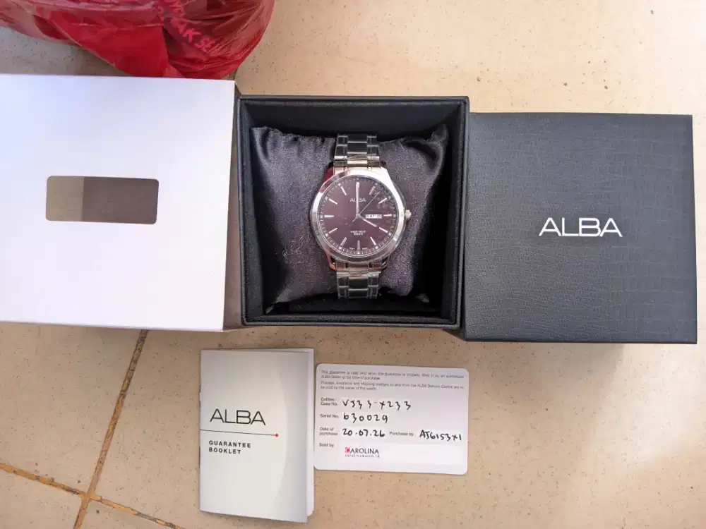 Jam tangan pria alba prestige coklat
