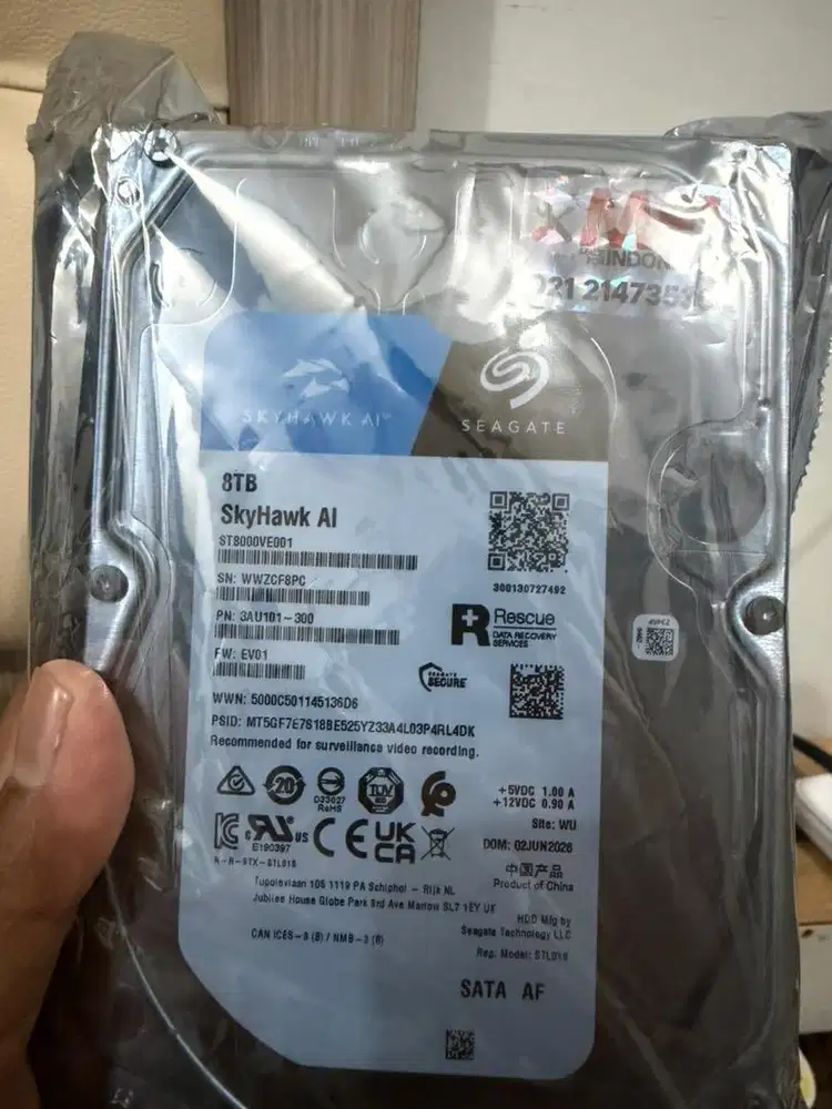 Hard Disk Seagate Skyhawk CCTV 8TB MFI