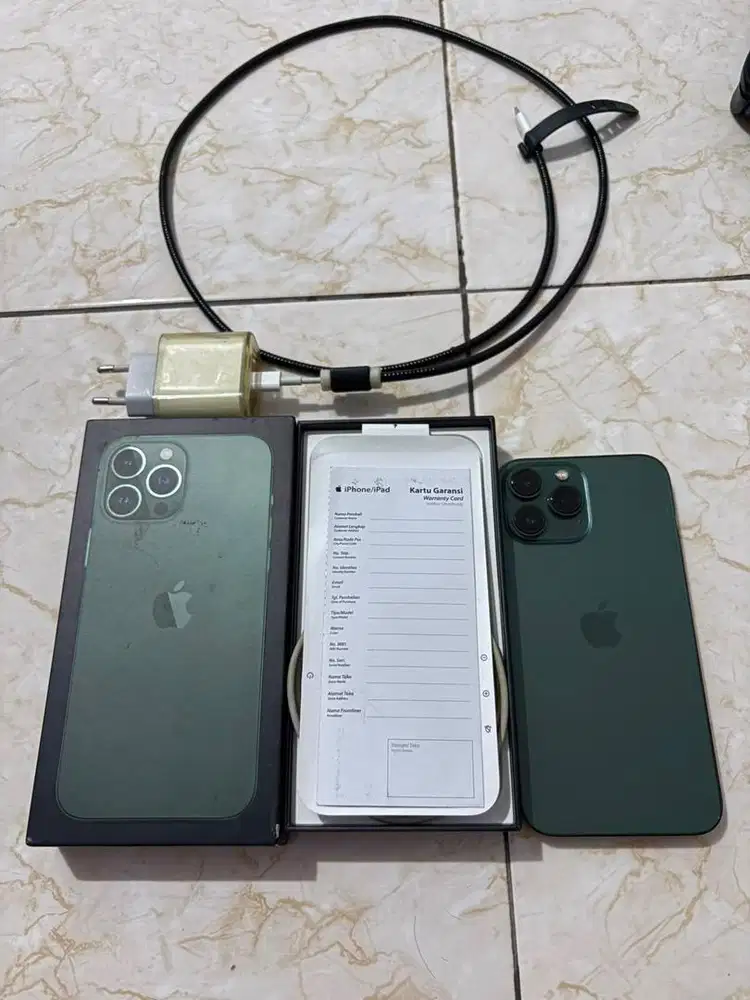 Iphone 13 Pro Max 128 gb Resmi Ibox warna Green