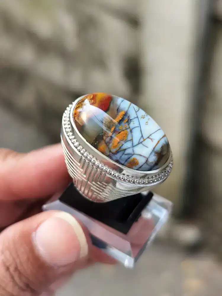 027 Pancawarna Garut Kirpay Pemandangan  27x18x7 Ring Alpaka SJ 8,5