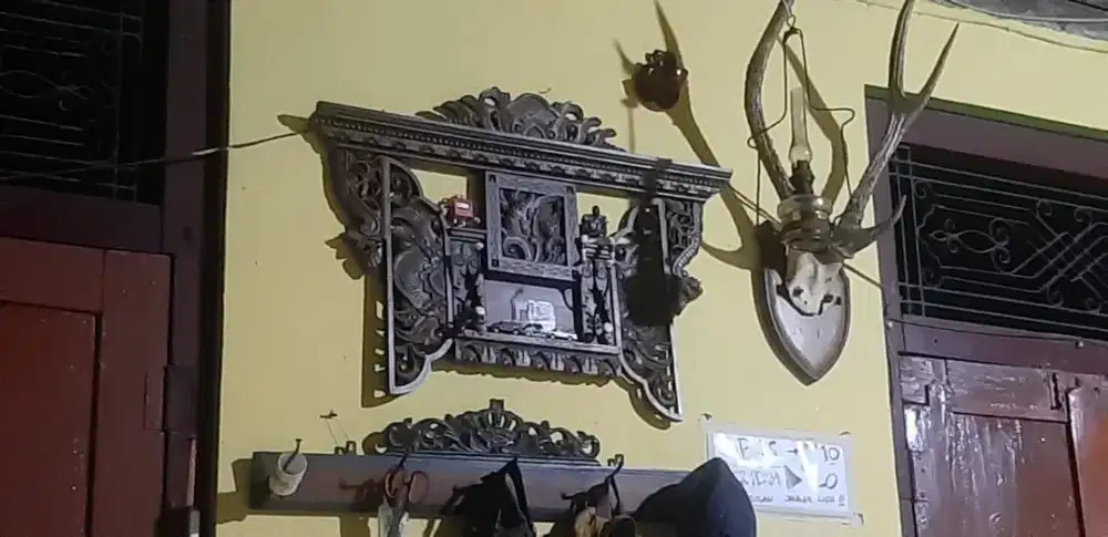 Kapstock antik Ukir Kayu Jati