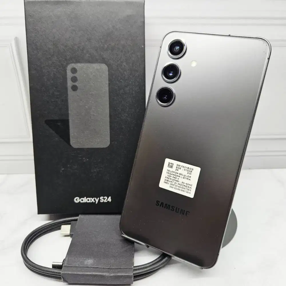 Samsung Galaxy S24 8/512GB Black Resmi SEIN Fullset No Minus