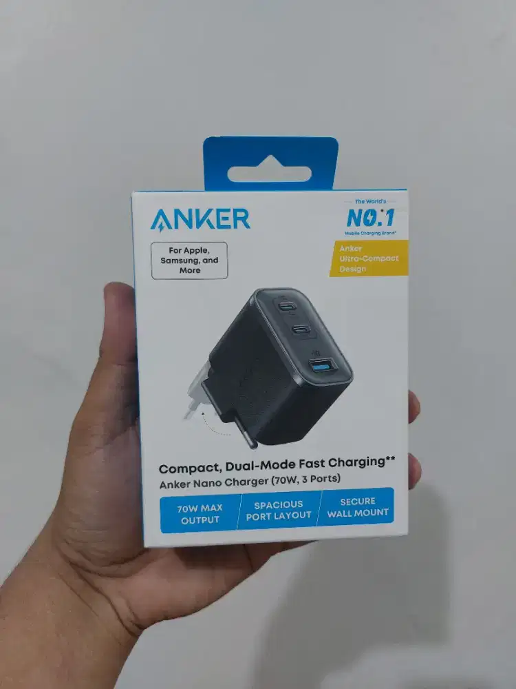 Anker Nano 70W Double-GaN Portable Charger - A121A