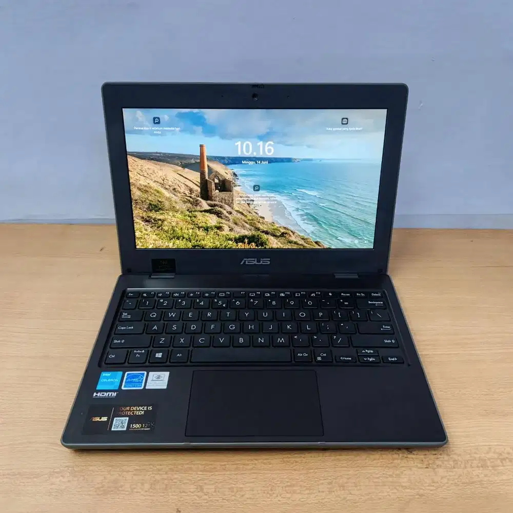 Laptop asus BR110CK intel celeron N4500 Ram 4GB SSD 128GB Fullset