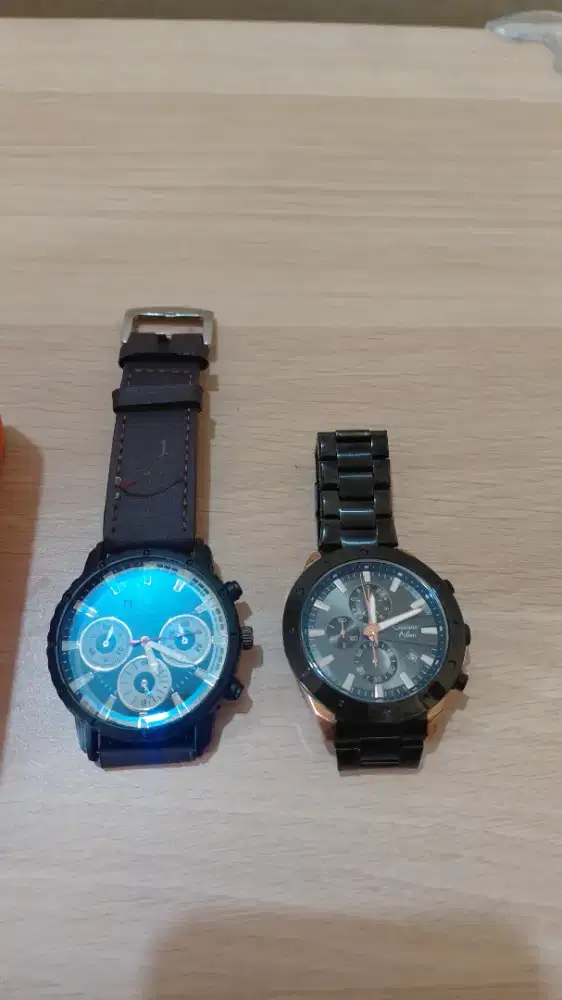 JAM TANGAN LAKI. PRIA. MEN. 2 PCS. CRISTIANO AILLEN. MEWAH