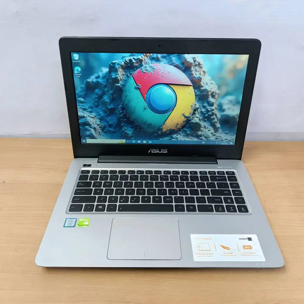 laptop asus x456uq core i7 7700u dual vga 8GB/128Gb SSD nvidia 940mx