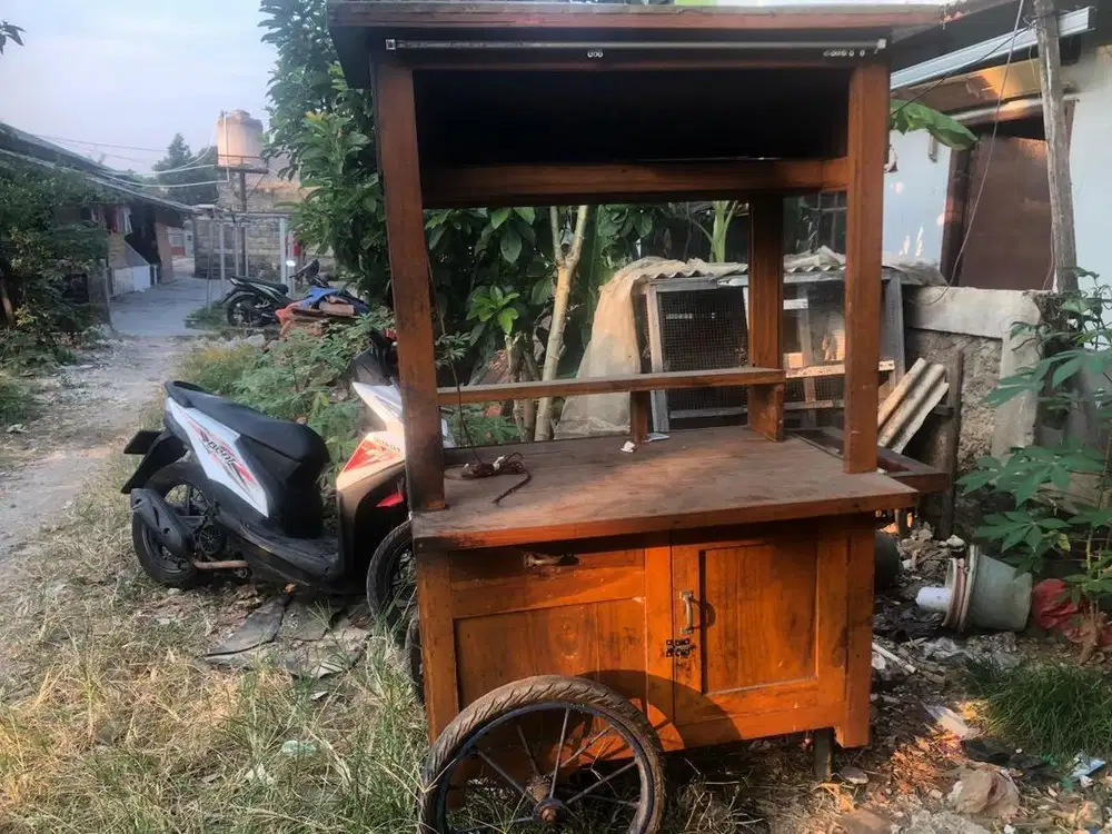 Gerobak kayu 1 meter