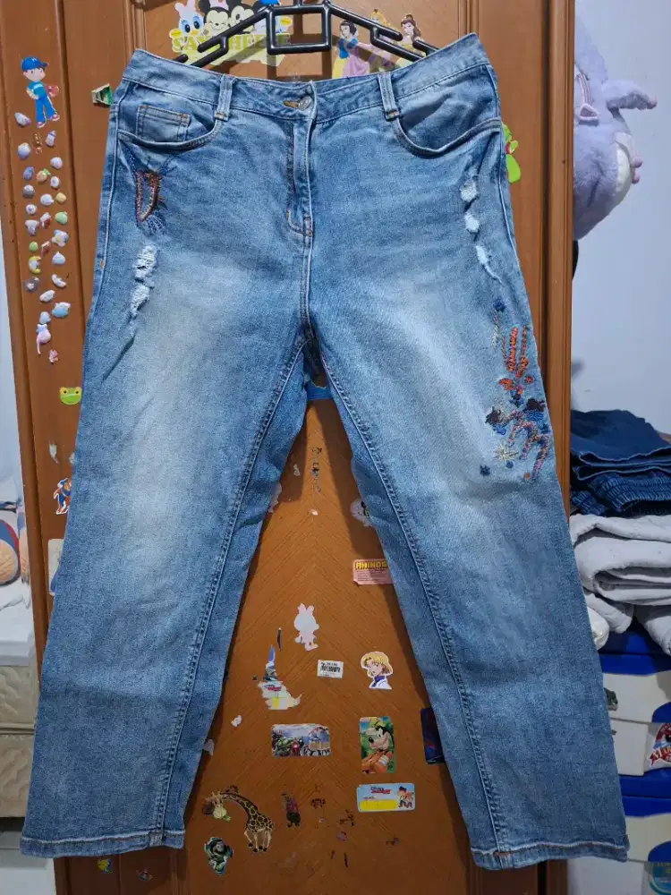 Celana jeans bordir
