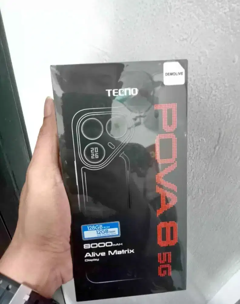 Techno pova 8 RAM 8 128GB Black masih segel