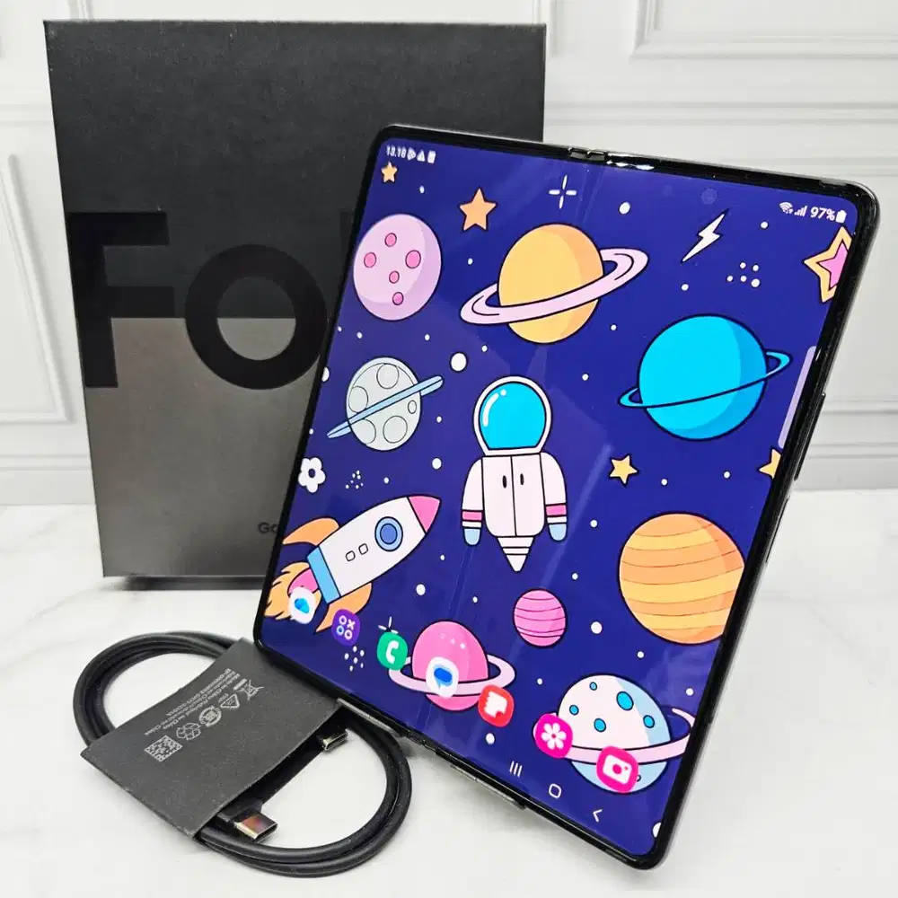 Samsung Galaxy Z Fold 4 512GB Black Resmi SEIN Fullset No Minus