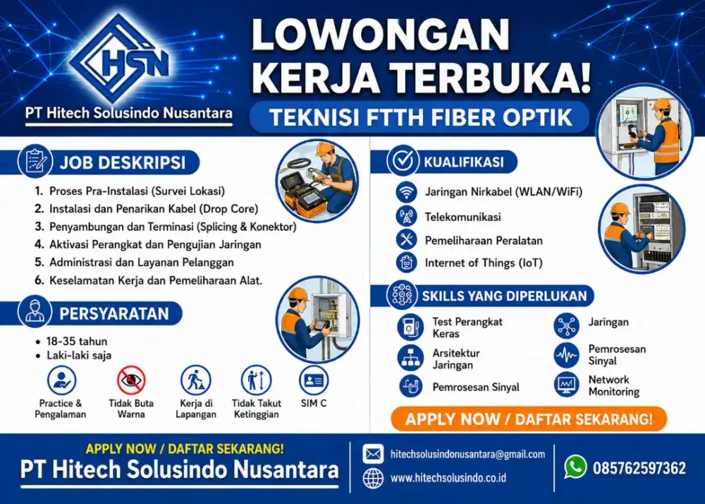 TEKNISI FTTH FIBER OPTIC