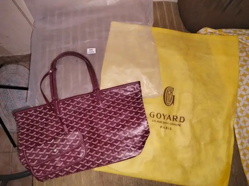 St. louis Goyard tote bag / Burgundy