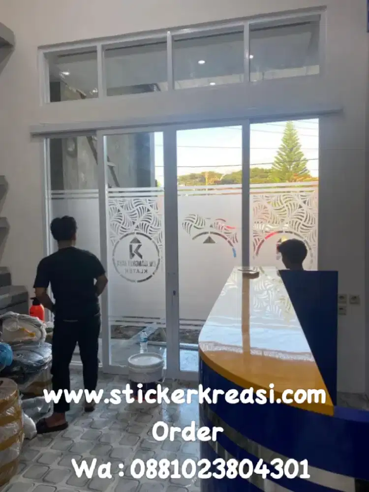 Sticker kaca es sunblast