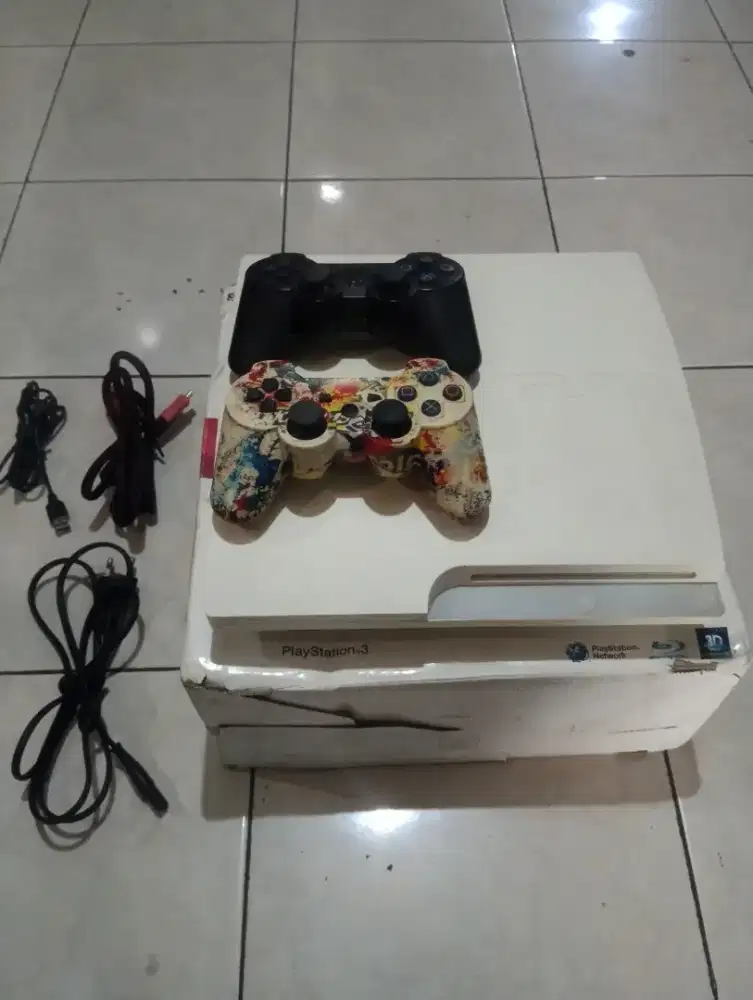 PS 3 Slim White Edition Seri 30 500GB Full Game