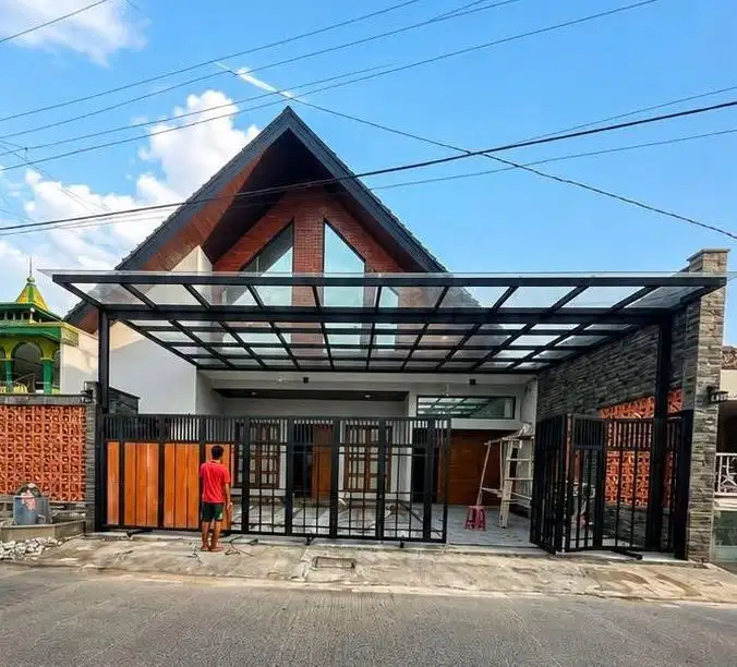 Kanopi kaca minimalis 1