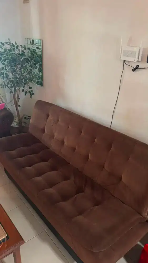 Sofa bed coklat