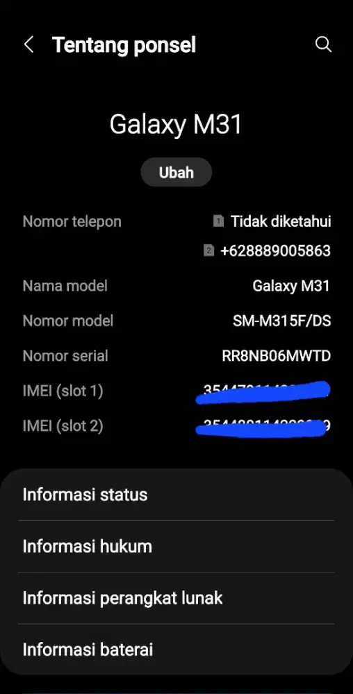 Samsung M31 6+6/128GB Cari TT