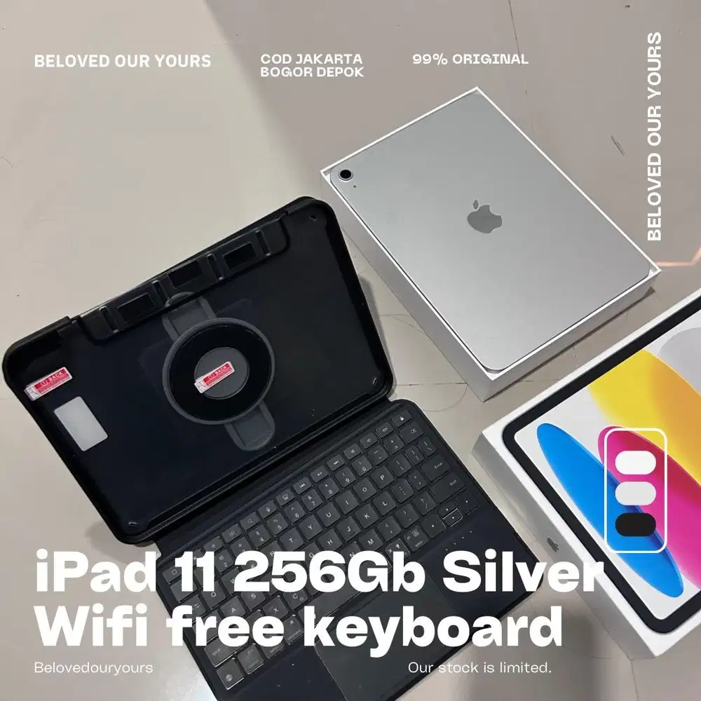 iPad A16/11 256Gb Silver free keyboard