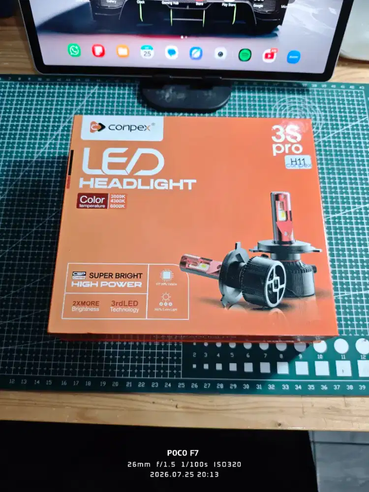 LED Foglamp 3 warna tipe H11