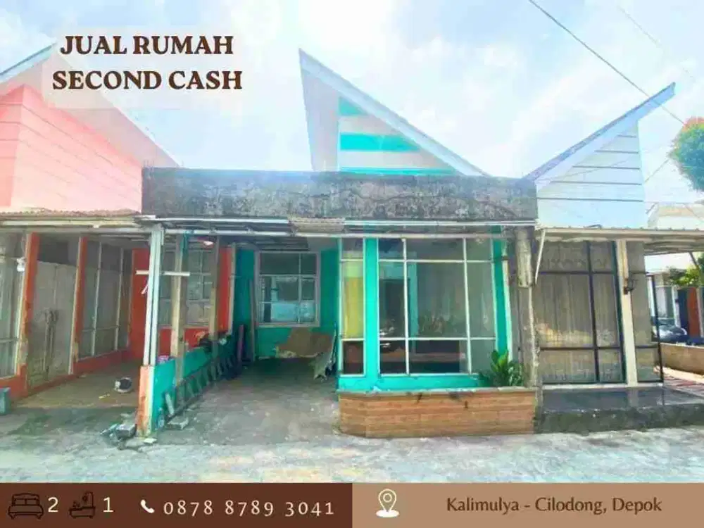 Rumah Jual CASH 390JT dkt alun alun GDC Kalimulya Cilodong Depok
