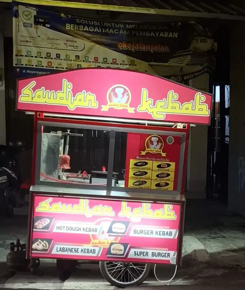 Gerobak kebab fullset