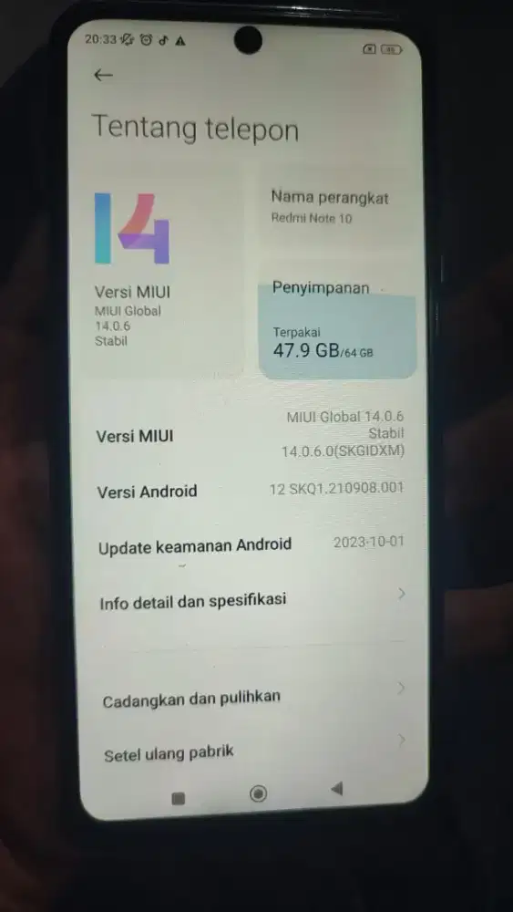 REDMI NOTE 10 5G 4/64