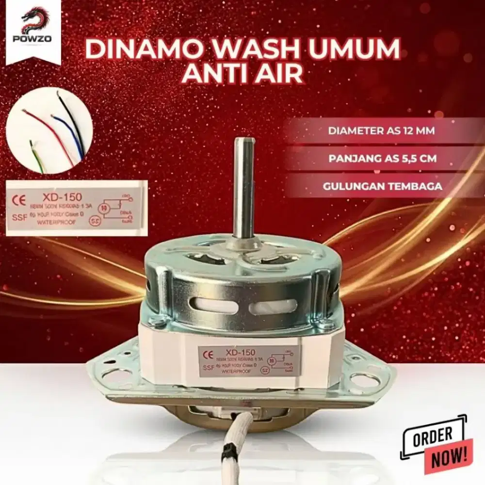 Dinamo wash mesin cuci anti air