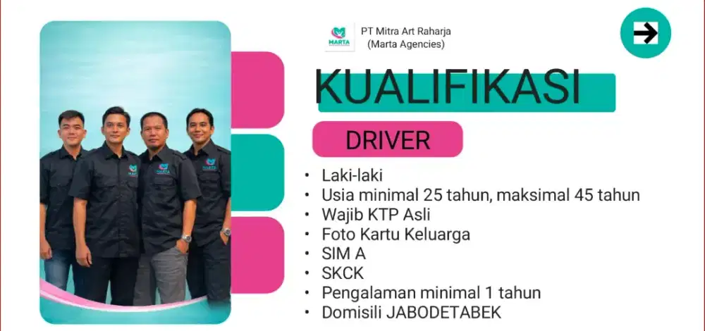 LOKER DRIVER PRIBADI