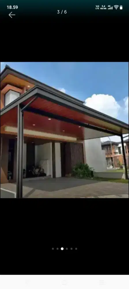 Atap baja ringan terpasang atap bocor kanopi dll