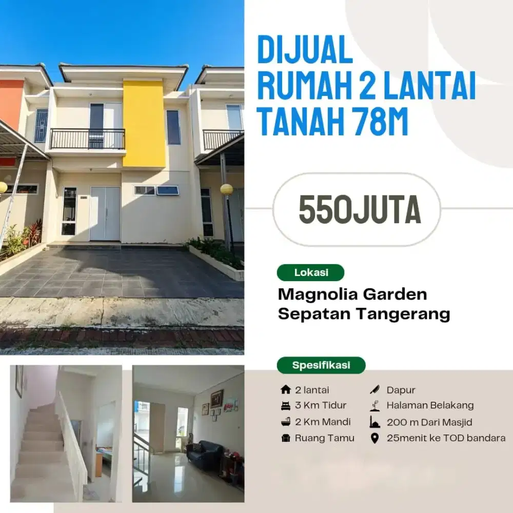 DIJUAL RUMAH MURAH HARGA MIRING FREE SHM
