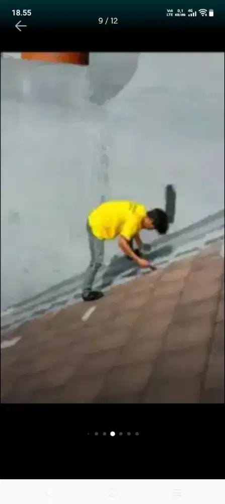 Atap bocor kanopi atap baja ringan terpasang dll