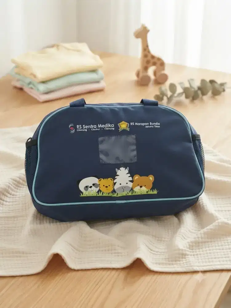 Tas Bayi / Diaper Bag Rumah Sakit + Bonus Baju Bayi Baru Lahir
