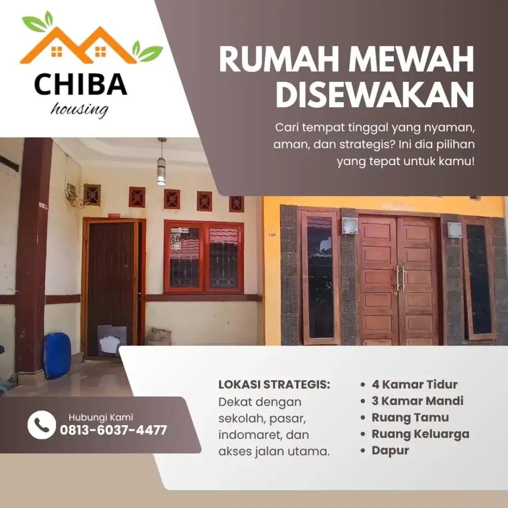 Disewakan rumah daerah sangat strategis pusat kota