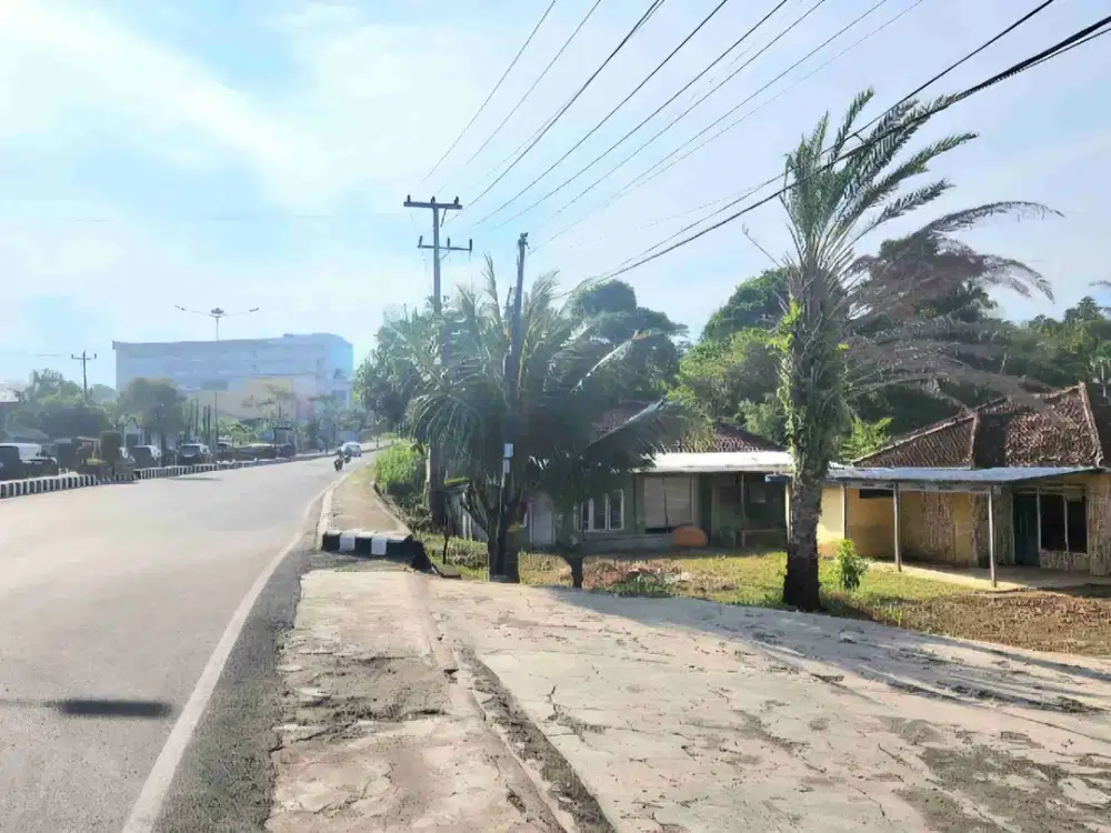 tanah rajabasa pinggir jalan raya deket unila