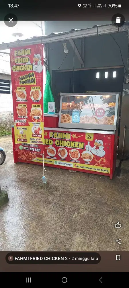 Jaga kios fried chicken
