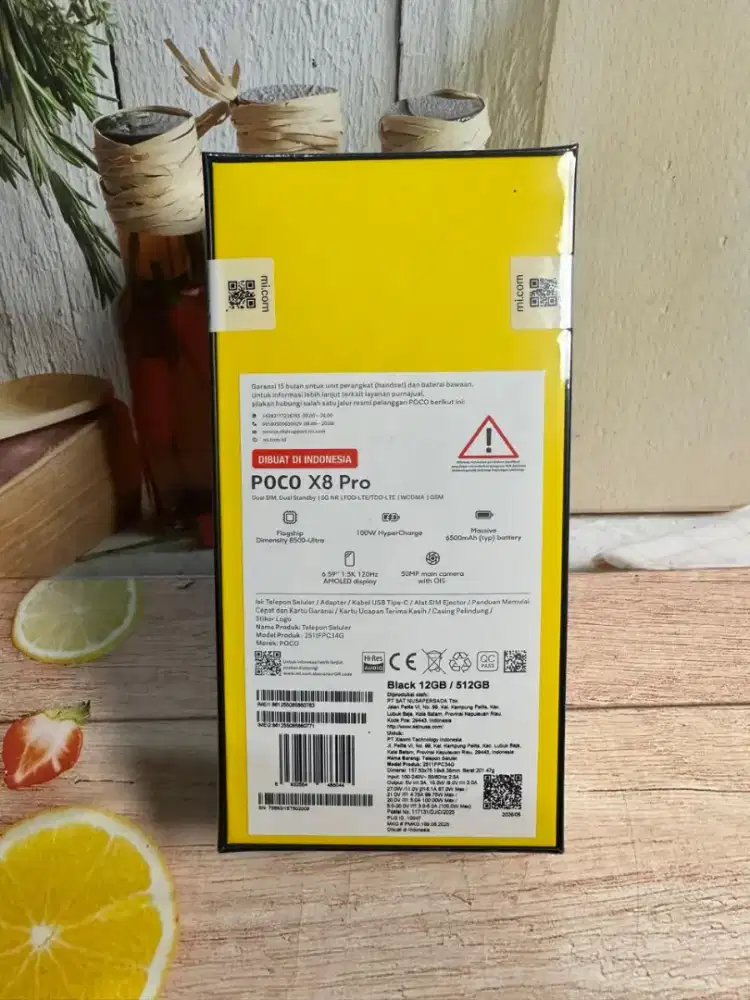 Jual hp baru poco X8 pro 12/512 new segel resmi 10000%