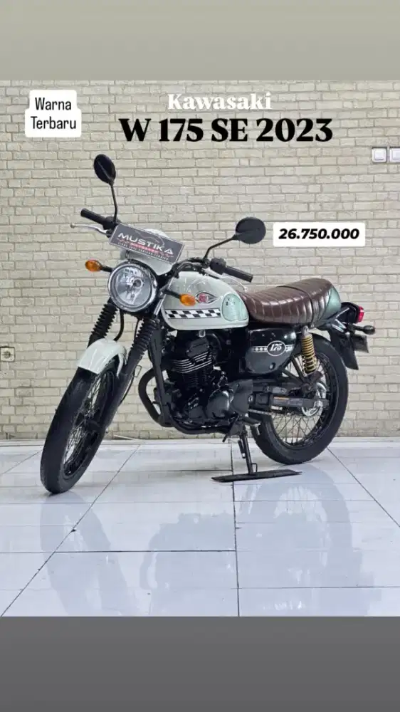TYPE TERTINGGI‼️ KAWASAKI W175 CAFE TH 2022 NOPOL L SBY ODO 22RB.