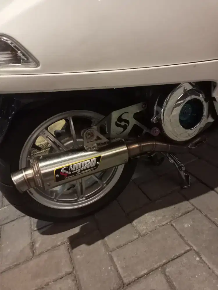 Knalpot shijiro pemakaian vespa s