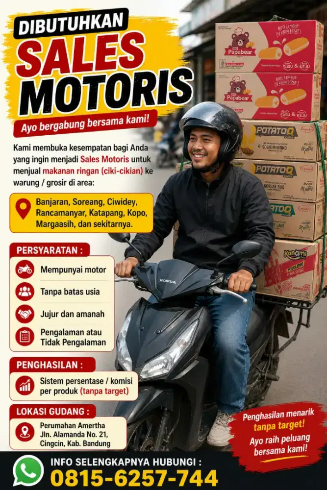 Sales motoris makanan ringan