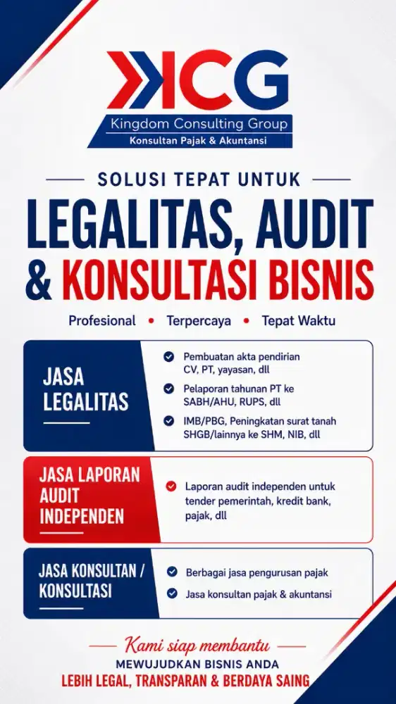 Jasa legalitas, audit, dan perpajakan