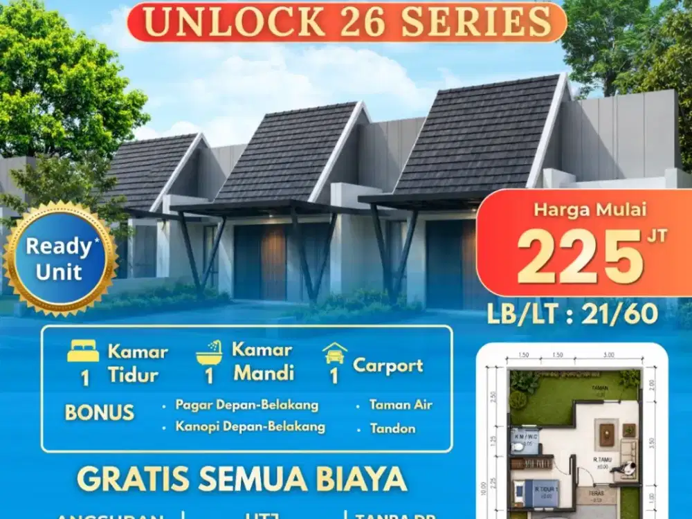 Dijual Rumah Murah Grand Kedamean Regency di Gresik