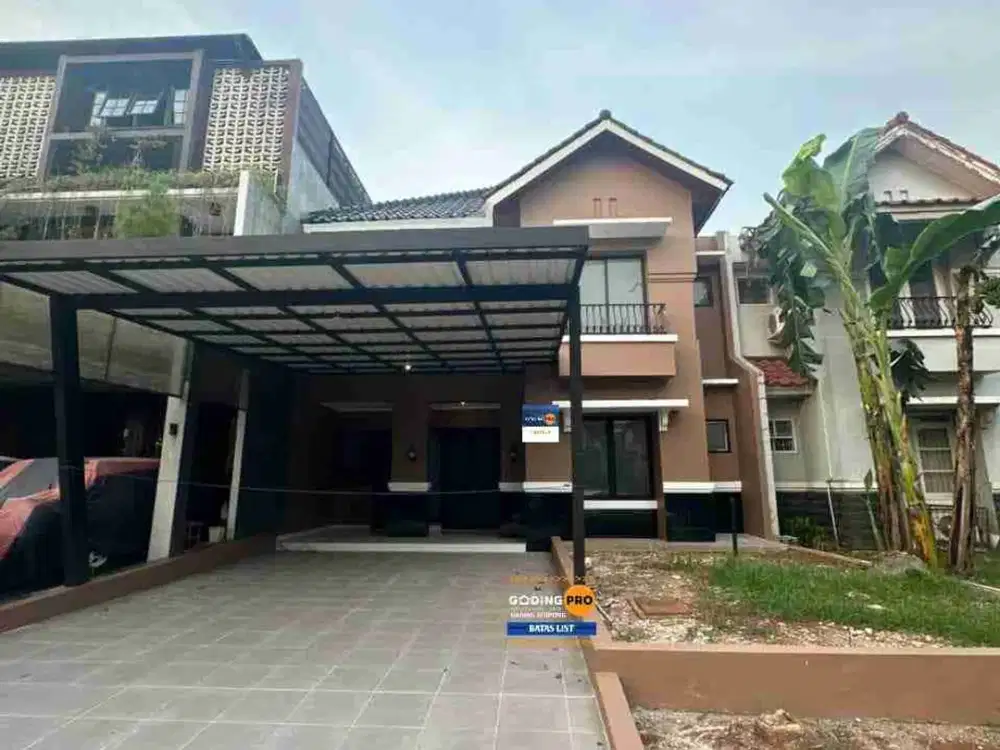 Jual rumah mewah classic modern style like new sudah full renovasi cluster terdepan premium. Kota Wisata Cibubur