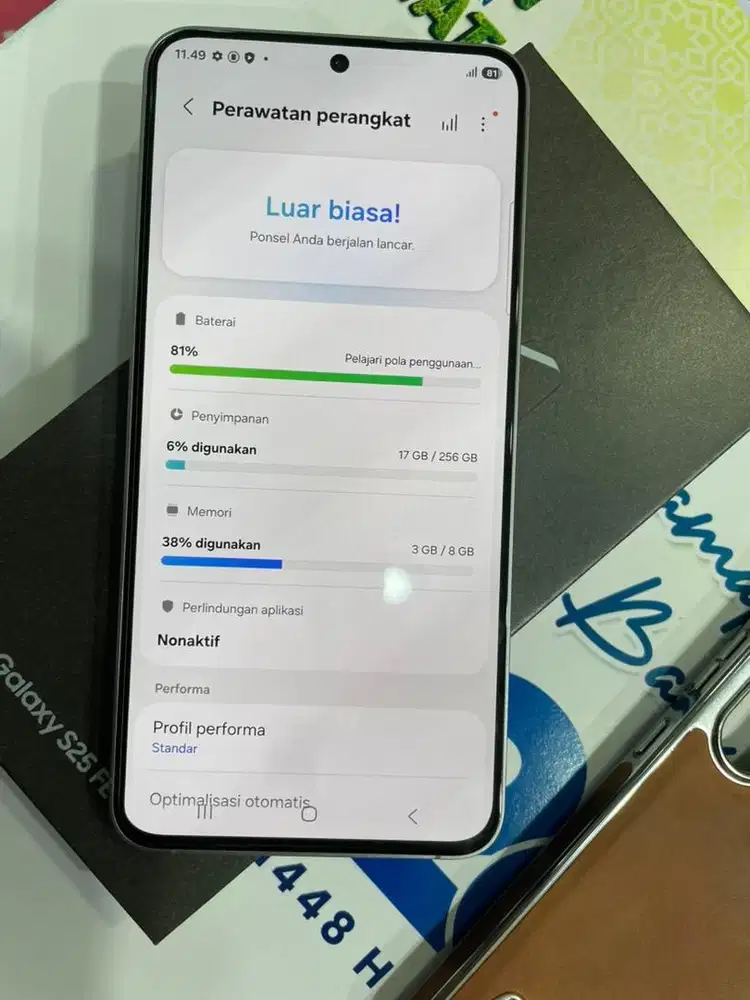 samsung galaxy S25fe 8/256 sein full set