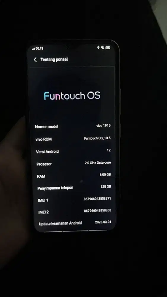 Vivo y19 6/128gb