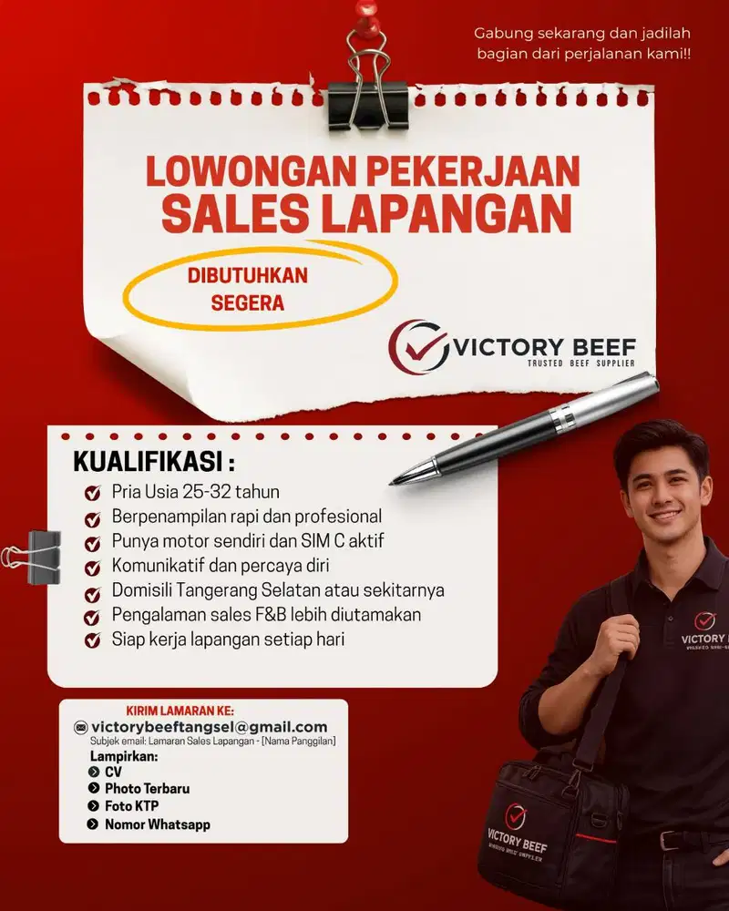 lowongan pekerjaan, sales, marketing