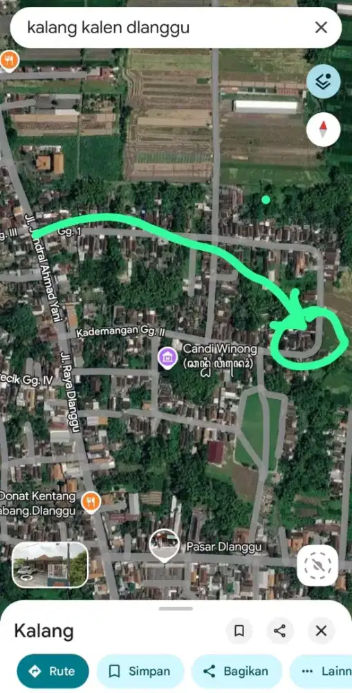 Tanah SHM 312 m² di Dlanggu hook, siap bangun