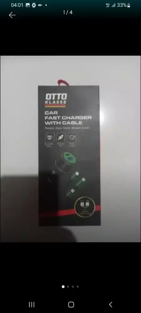 Charger hp di mobil, merk otto klase, bagus, fast charging