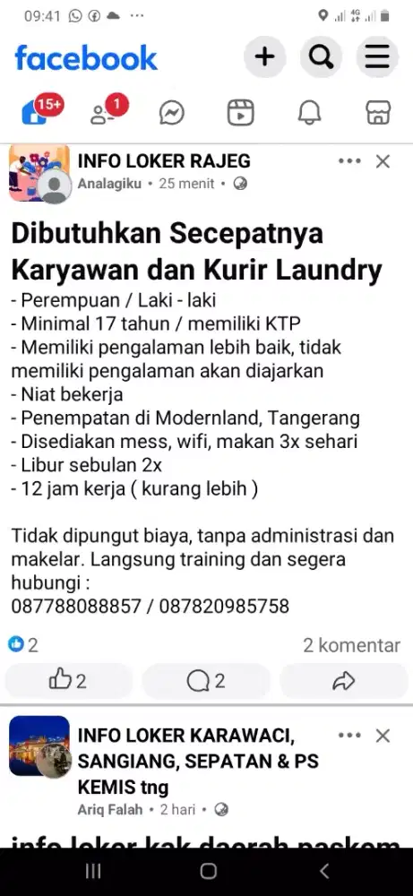 di butuhkan karyawan laundry